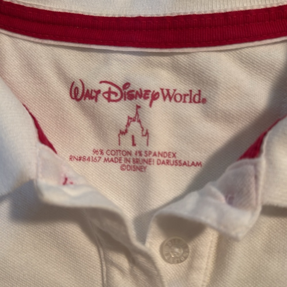 ♥️Walt Disney World Embroidered Mickey Mouse golf shirt size large EUC - Picture 2 of 7